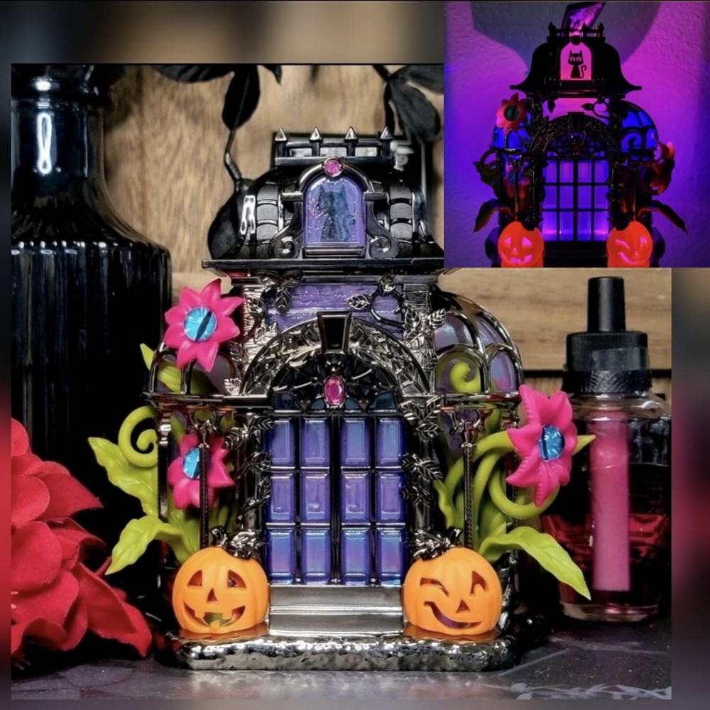 B&BW 👻🏚🎃 Haunted Halloween Conservatory Nightlight Projector Wallflower Plug